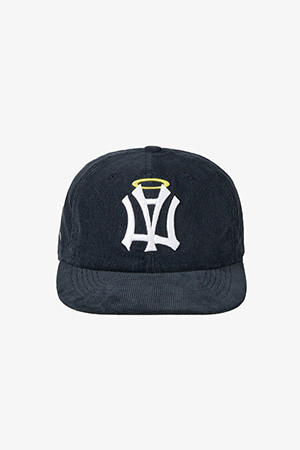 AE SYMBOL CORDUROY ANGEL WING CAP - NAVY
