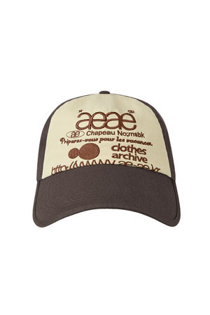 AEAE] WEB LOGO 5 PANNEL BALL CAP 웹 로고 5패널 볼캡 - DARK
