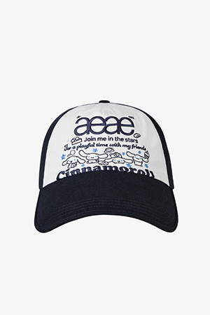 CINNAMOROLL WEB LOGO 5 PANNEL CAP - NAVY