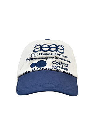 AEAE] WEB LOGO 5PANNEL CAP - BLUE RED_AEAE - 코오롱몰