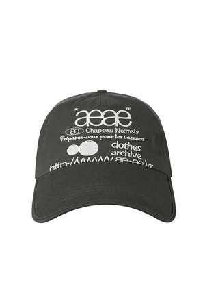 AEAE] WEB LOGO 5PANNEL CAP - BLACK_AEAE - 코오롱몰