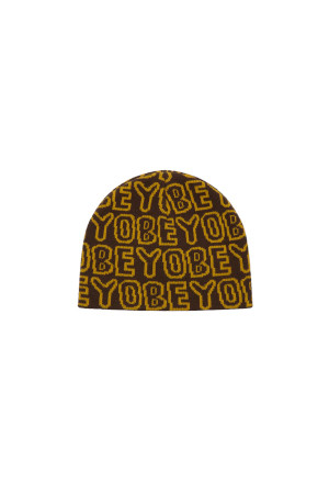 OBEY COMMON BEANIE 오베이 커먼 비니  - DARK BROWN