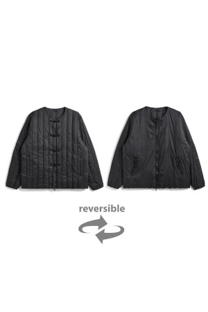 [타이온] REVERSIBLE CHINA BUTTON INNER DOWN 리버서블 차이나 버튼 이너 다운 - BK X BK