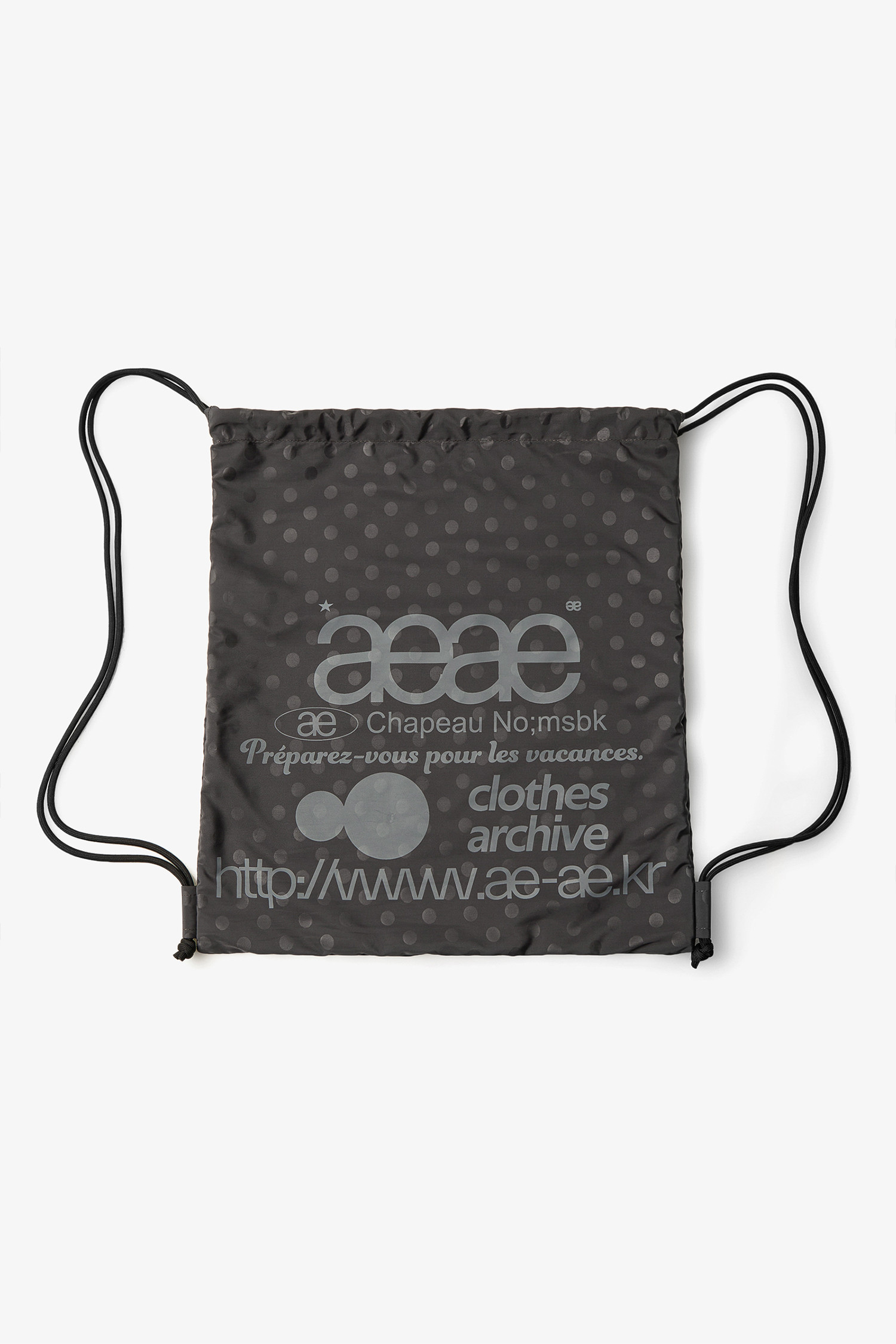 【ａｅａｅ】WEB LOGO DOT GYM SACK☆大人気☆ AEAE Web Logo Gym Sack: Black - The Perfect Gym Accessory