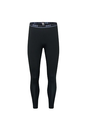 [HANES] MOVES BRUSHED-BACK SOFT COMPRESSION LONG TIGHTS 무브스 브러쉬드 백 소프트 컴프레션 롱 타이즈 - BLACK