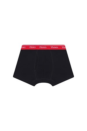 [HANES] 헤인즈 오리지널스 코튼 복서 브리프 - BLACK X RED
