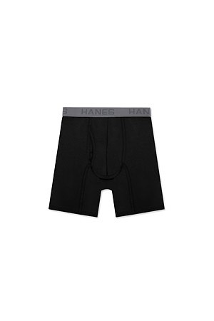 [HANES] 헤인즈 컴포트 플렉스 핏 복서 브리프 블랙 X 차콜  - BLACK x CHARCOAL