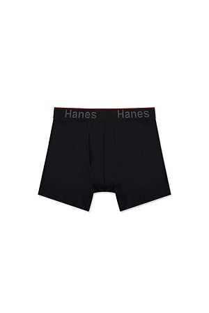 [HANES] 헤인즈 토탈 서포트 파우치 복서 브리프 (숏)  - BLACK
