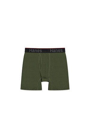 [HANES] 헤인즈 토탈 서포트 파우치 복서 브리프 - ARMY GREEN