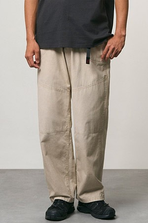 [그라미치] HEMP CANVAS DOUBLE KNEE PANT 헴프 캔버스 더블 니 팬츠 - STORM PIGMENT