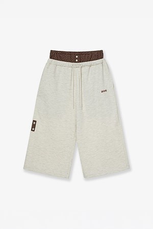 [AEAE] BRIEFS LAYERED SWEATPANTS 브리프 레이어드 스웨트팬츠 - OATMEAL