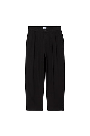 [오베이] FOSTER PLEATED LINEN PANT 포스터 플리츠 린넨 팬츠 - BLACK