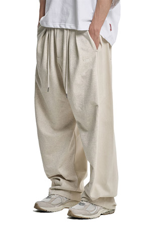 [아조바이아조] Dual Fabric Hybrid Pants 듀얼 패브릭 하이브리드 팬츠 - OATMEAL