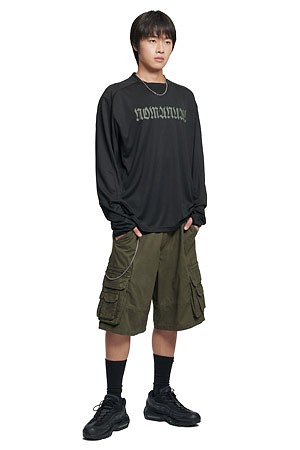 [노매뉴얼] WASHED CARGO SHORTS 워시드 카고 쇼츠 - OLIVE