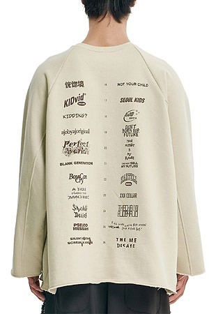[아조바이아조] 10th Anniversary Raglan Sweatshirt 10th 애니버서리 라글란 스웻셔츠 - IVORY