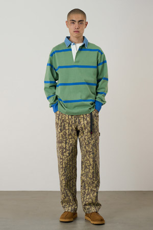 [그라미치] LANGDON RUGBY SHIRT 랭던 럭비 셔츠 - OLIVE /BLUE