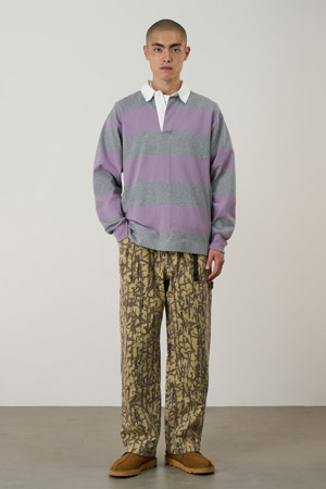 [그라미치] LANGDON RUGBY SHIRT 랭던 럭비 셔츠 - HEATHER / PURPLE