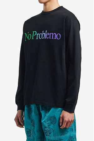 [노프라블레모] NO PROBLEMO LS TEE 노 프로블레모 롱 슬리브 티 - BLACK