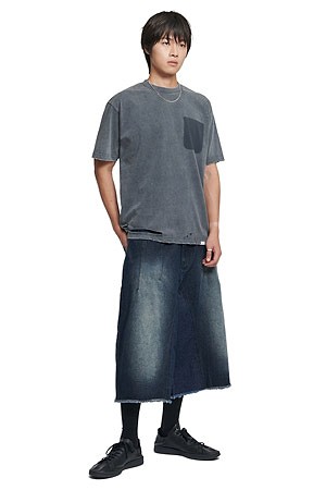 [노매뉴얼] NM VINTAGE T-SHIRT 엔엠 빈티지 티셔츠 - WASHED GRAY