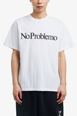 [노 프라블레모] NO PROBLEMO SS TEE 노 프로블레모 숏슬리브 티 - WHITE