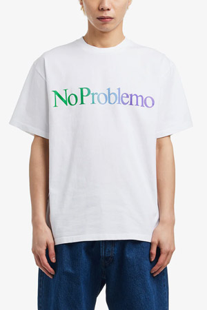 [노 프라블레모] NO PROBLEMO GRADIENT SS TEE 노 프로블레모 그라디언트 숏슬리브 티 - WHITE