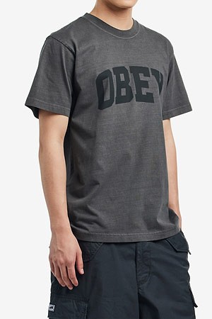 [오베이] COLLEGIATE PIGMENT TEE 콜리지엣 피그먼트 티 - PIGMENT STRETCH LIMO