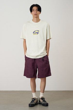 [그라미치] G-SCRIBBLE TEE PIGMENT DYED G-스크리블 티 피그먼트 다이드 - NATURAL PIGMENT