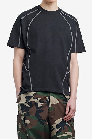 [오베이] OBEY CONTRAST STITCH TEE 오베이 컨트라스트 스티치 반팔 티셔츠 - DIGITAL BLACK