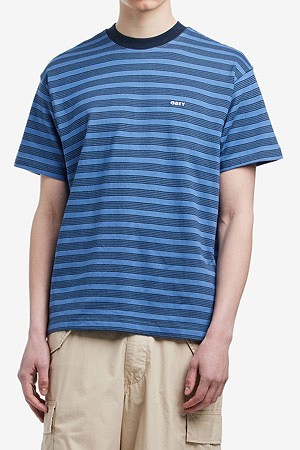 [오베이] OBEY CORDELL TEE SS 오베이 코델 반팔 티셔츠 - BIJOU BLUE MULTI