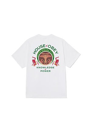 [오베이] OBEY KNOWLEDGE IS POWER 오베이 나리지 이즈 파워 반팔 티셔츠 - WHITE
