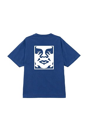 [오베이] OBEY BOLD ICON FACE 오베이 볼드 아이콘 페이스 반팔 티셔츠 - PIGMENT ELECTRIC INDIGO
