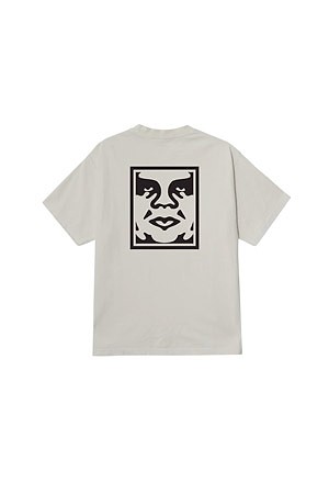 [오베이] OBEY BOLD ICON FACE 오베이 볼드 아이콘 페이스 반팔 티셔츠 - PIGMENT VINTAGE WHITE