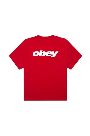 [오베이] OBEY BOUNCE 오베이 바운스 반팔 티셔츠 - PIGMENT FIERY RED