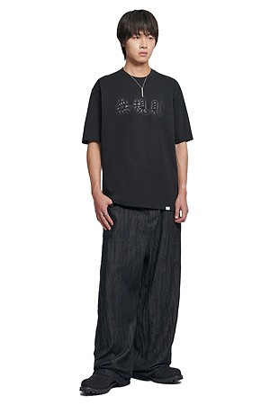 [노매뉴얼] RULELESS T-SHIRT 룰리스 반팔 티셔츠 - BLACK