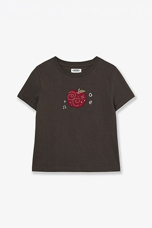[AEAE] RINGO TEE 링고 티 - DARK BROWN