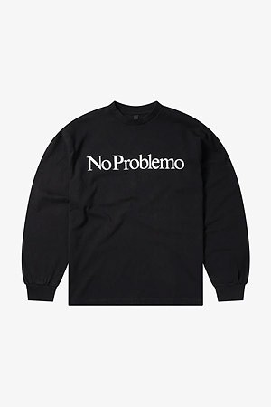 [노프라블레모] NO PROBLEMO LS TEE 노 프라블레모 롱슬리브 티 - BLACK