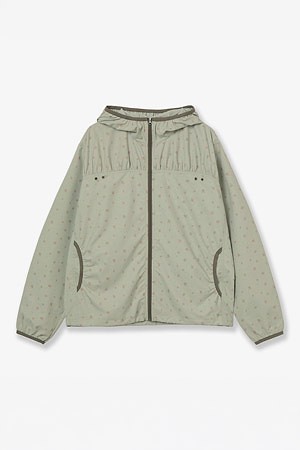 [AEAE] FLOWER WINDBREAKER JACKET 플라워 윈드브레이커 재킷 - KHAKI