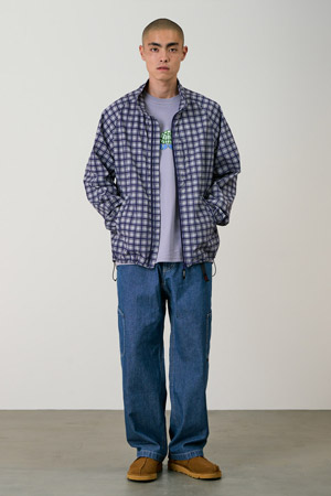 [그라미치] CHECKERED SHELL JACKET 체커드 쉘 자켓 - NAVY CHECK