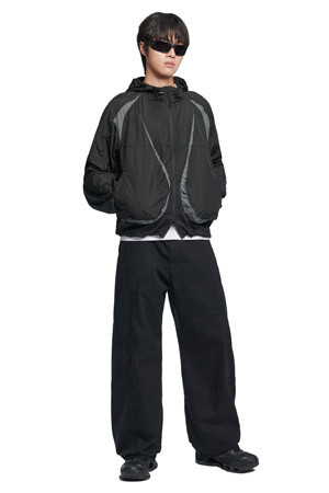 [노매뉴얼] LIGHT SLASH JACKET 라이트 슬래시 자켓 - BLACK