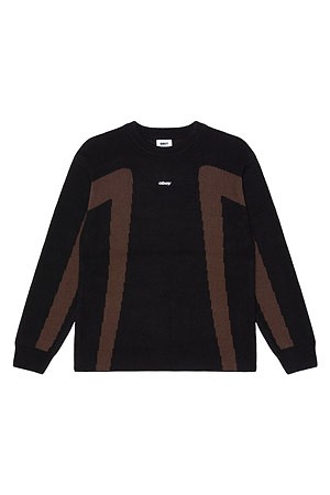 [오베이] OBEY BRANN SWEATER 오베이 브랜 스웨터 - DIGITAL BLACK