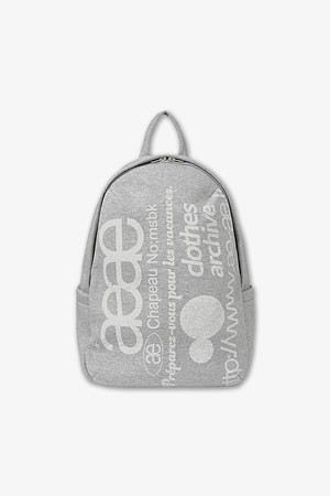 [AEAE] WEB LOGO BACKPACK 웹 로고 백팩 - GREY