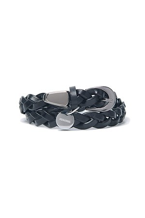 [노매뉴얼] NM TWINED COWHIDE BRACELET 엔엠 트와인드 카우하이드 브레이슬릿 - BLACK