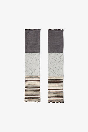 [AEAE] PATCHWORK LEG WARMER 패치워크 레그 워머 - GREY