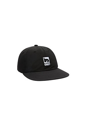 [오베이] OBEY EFFECT NYLON 6 PANEL STRAPBACK 오베이 이펙트 나일론 6 패널 스트랩백 - BLACK
