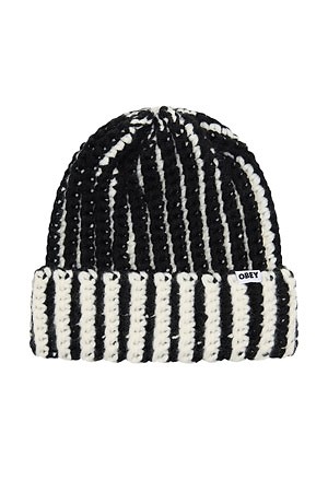 [오베이] OBEY SCOUT CHUNKY BEANIE 오베이 스카우트 청키 비니 - BLACK MULTI