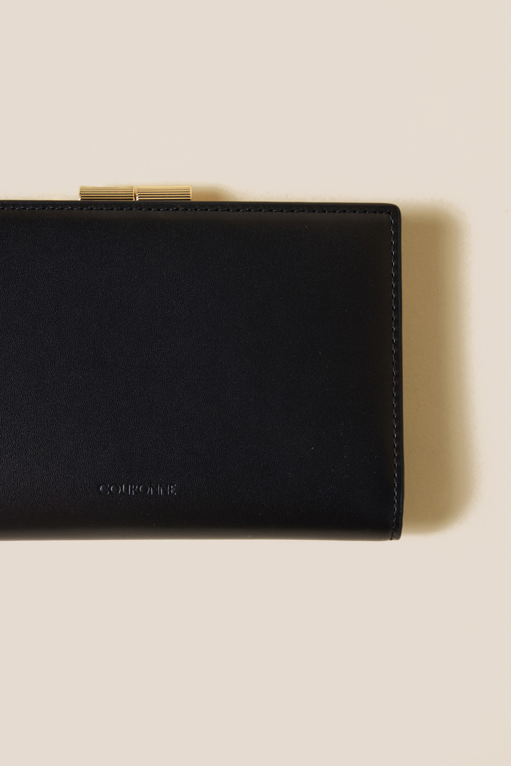 折りたたみ財布 COURONNE Mael Frame Half Wallet (Black)_RCWEX24642BKX Mael Frame Half Wallet _COURONNE - 코오롱몰