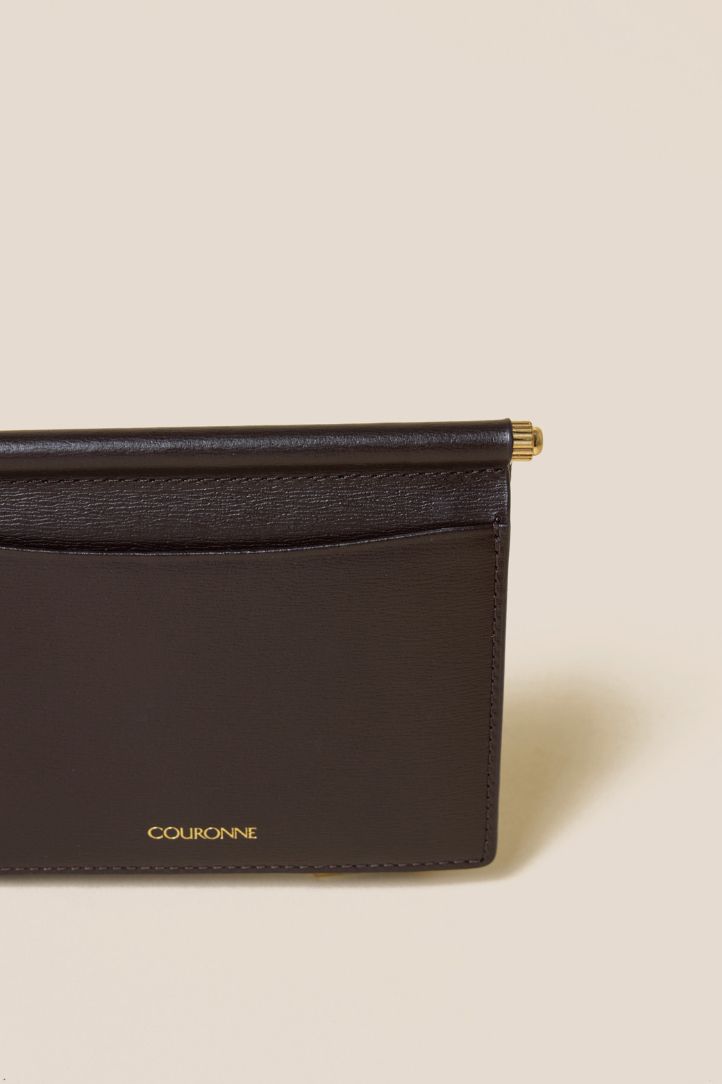 折りたたみ財布 COURONNE Mael Half Wallet Dark brown RCWFX24645BRD COURONNE] Mael Half Wallet