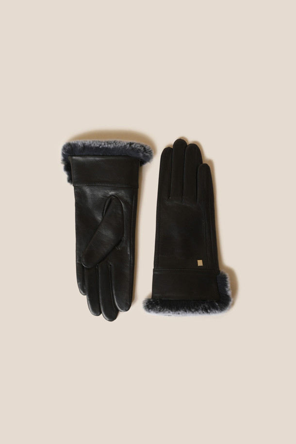 COURONNE - 장갑 - Vety Fur Gloves (Black)