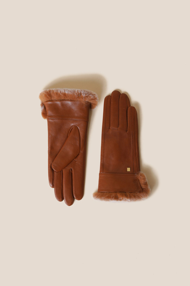 COURONNE - 장갑 - Vety Fur Gloves (Brown)