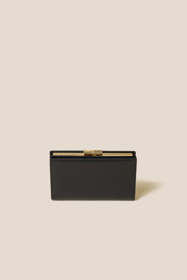 COURONNE - 반지갑 - Mael Frame Half Wallet (Black)